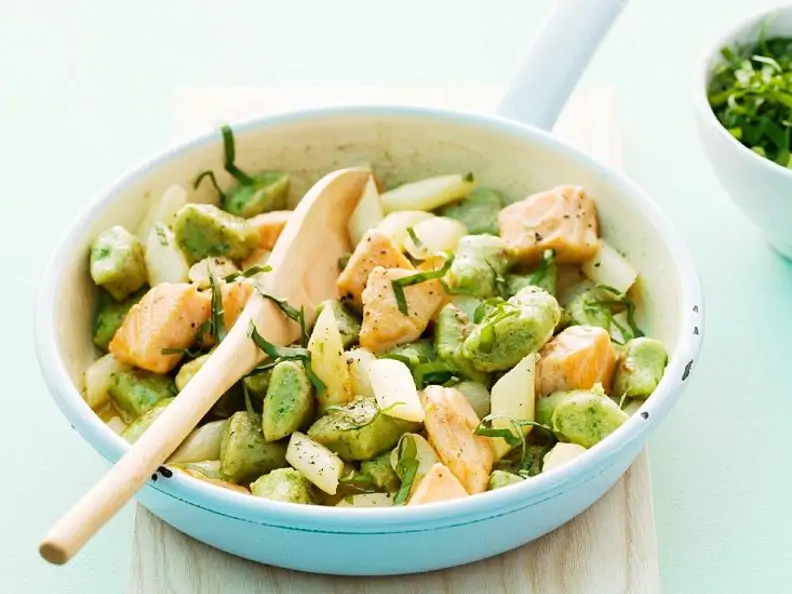 Gnocchi mit Lachs