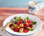 Gnocchi mit Rhabarber und Mohn