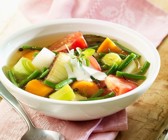 Bunte Gemüsesuppe vegetarisch