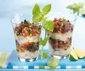Jakobsmuschelfleisch mit Tomatentatar