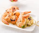 Garnelen-Melonenspieße