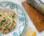Pasta mit Lachs und Spargel