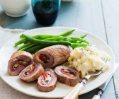 Kalbsröllchen mit Kartoffelstampf