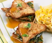 Piccata vom Kalbsschnitzel und Pesto