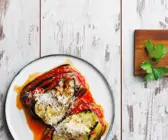 Auberginen-Paprika-Lasagne