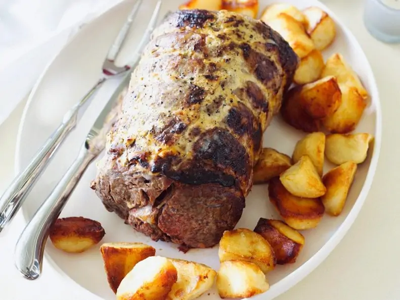 Rinderschmorbraten mit Senf