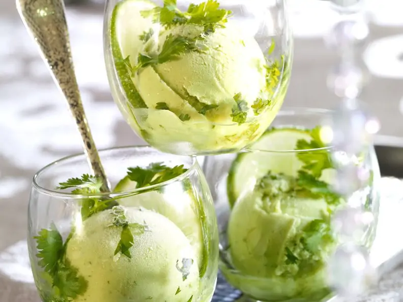 Veganes Avocadoeis