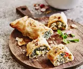 Strudel mit Mangold und Schafskäse