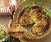 Quiche mit Shrimps und Mangold