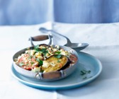 Gratin mit Aubergine und Tomate