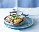 Gratin mit Aubergine und Tomate