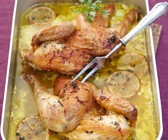 Zitronen-Safran-Poularde