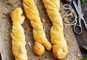 Knoblauch-Brotstangen