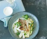 Gemüse mit Zander vom Grill