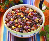 Bohnen-Mais-Salat aus Mexiko