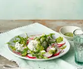 Radieschensalat mit Hüttenkäse