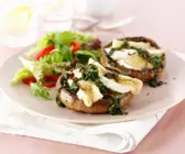 Gefüllte Champignons mit Weichkäse