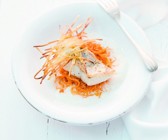 Zander mit Paprika-Sauerkraut