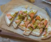 Vollkornpizza mit Wirsing