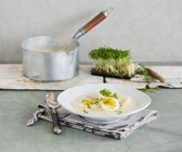 Cremige Schwarzwurzelsuppe mit Ei