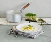 Cremige Schwarzwurzelsuppe mit Ei