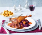 Gänsebrust- und Keulen zu Weihnachten