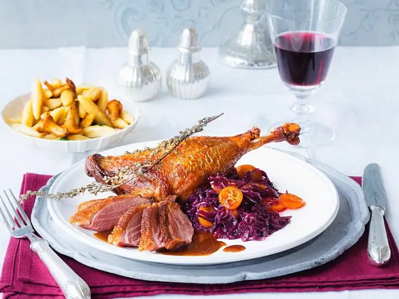 Gänsebrust- und Keulen zu Weihnachten