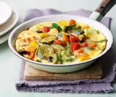 Frittata mit Gemüse und Oliven