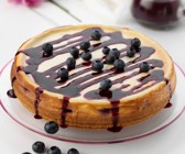 Laktosefreier Blaubeer-Käsekuchen