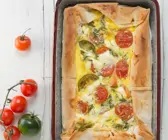 Filoteig-Tomatengratin