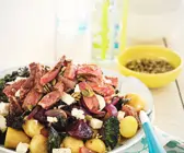 Kartoffelsalat mit Rindfleisch