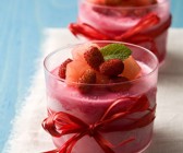 Mousse aus Erdbeeren