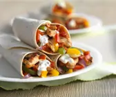 Hähnchen-Gemüse-Tortillas