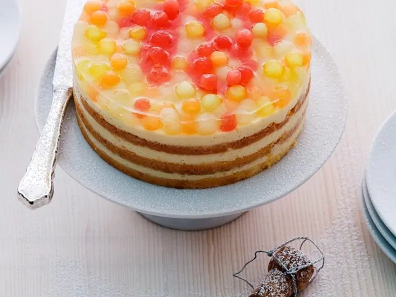 Edle Melonen-Frischkäse-Torte