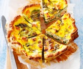 Quiche mit Spinat und Lachs