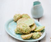 Sesamkekse mit Matcha