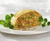 Schinken-Lauch-Strudel