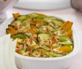 Zucchini-Auflauf mit Kürbis