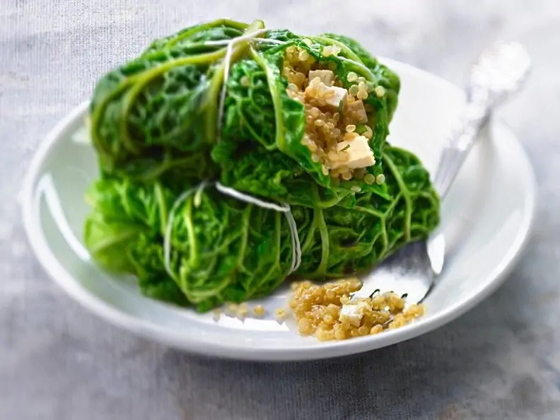 Wirsingpäckchen mit Quinoa