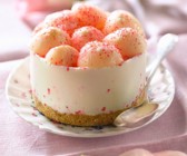 Lychee-Käsekuchen