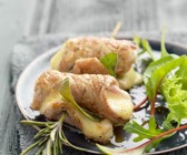 Kalbfleischröllchen mit Käsefüllung