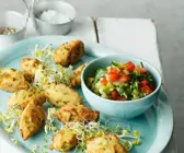 Chiliplätzchen mit Salsa