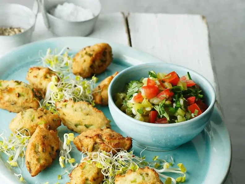 Chiliplätzchen mit Salsa
