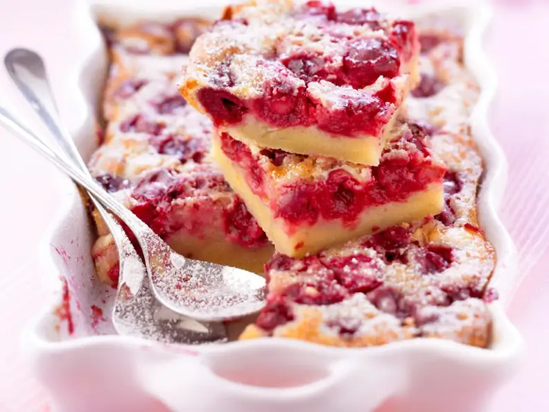 Kirschkuchen mit Puddingguss