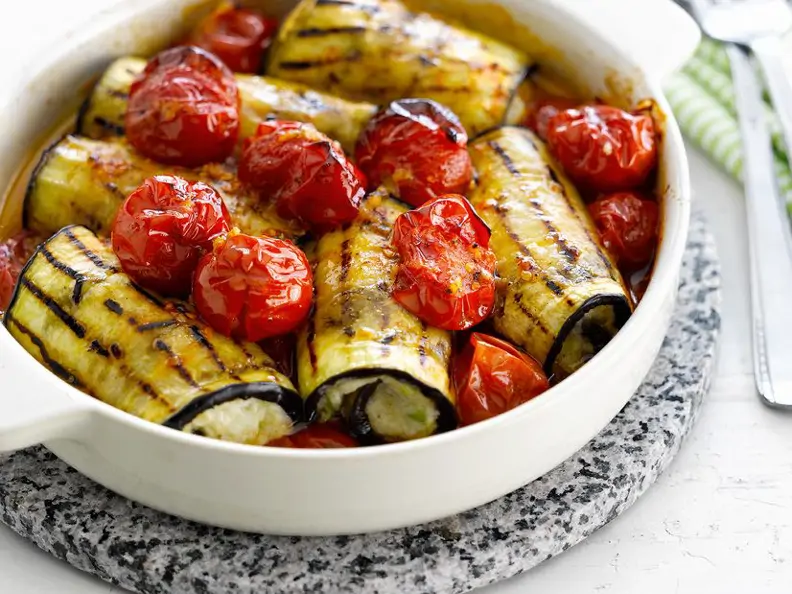 Canelloni aus Auberginen und Tofu