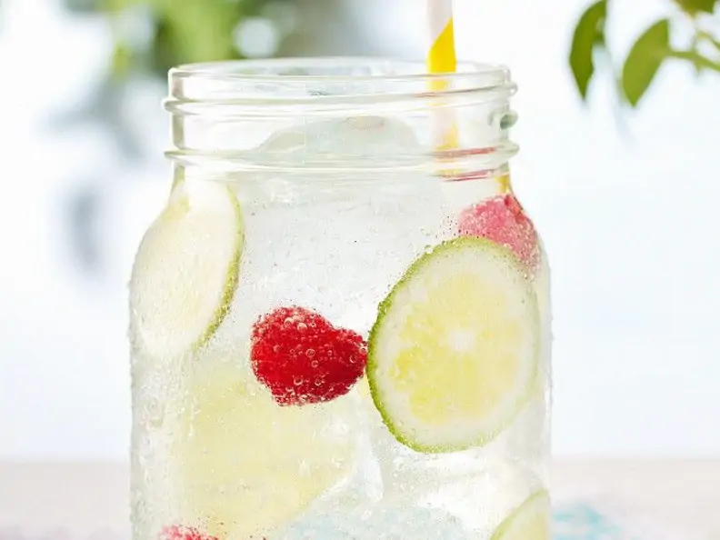Himbeer-Limetten-Limonade