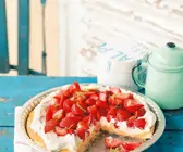Erdbeerkuchen mit Limettencreme