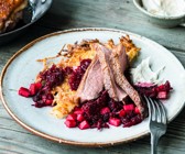Entenbrust mit Rote Bete