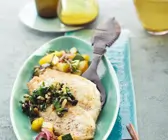 Scholle mit Kartoffel-Zucchini-Gemüse und Gremolata