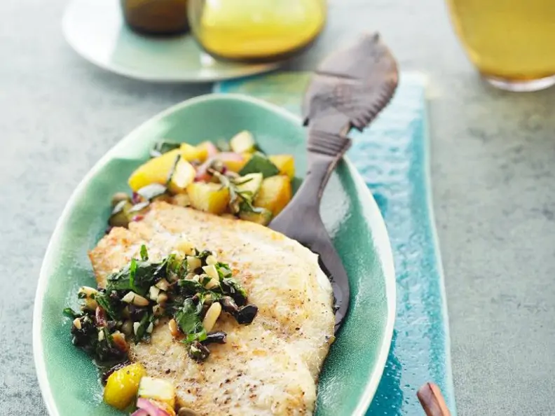 Scholle mit Kartoffel-Zucchini-Gemüse und Gremolata